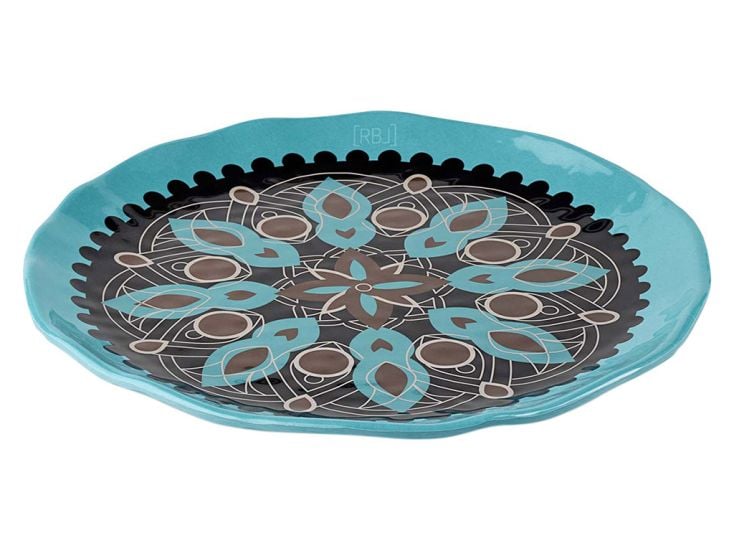 Rebel Outdoor plato llano azul
