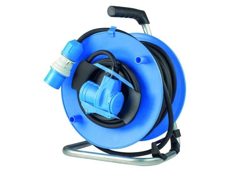 Schwabe enrollador de cable ángulo de camping CEE 25 m