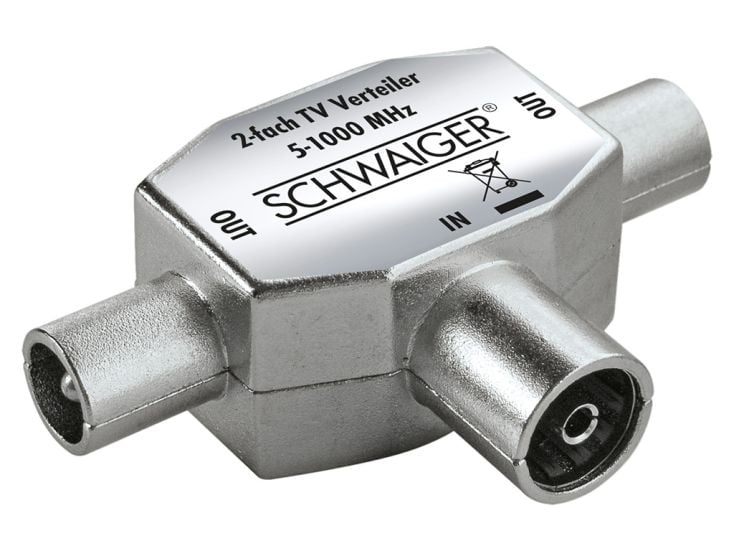 Schwaiger divisor de 2 vías de TV