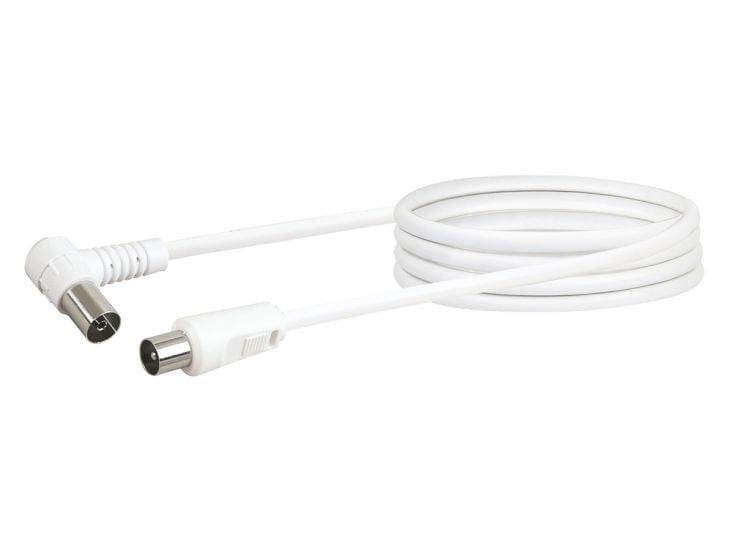 Schwaiger cable conexión coaxial en ángulo - 1,5 metros