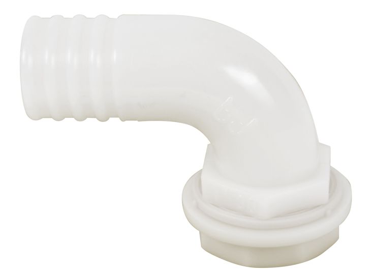 Conexión codo con tuerca de 25 mm