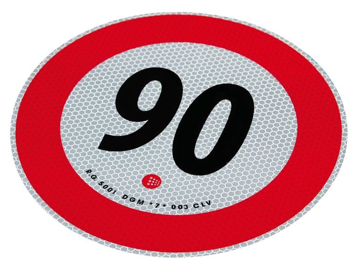 90 km/h pegatina de marcado