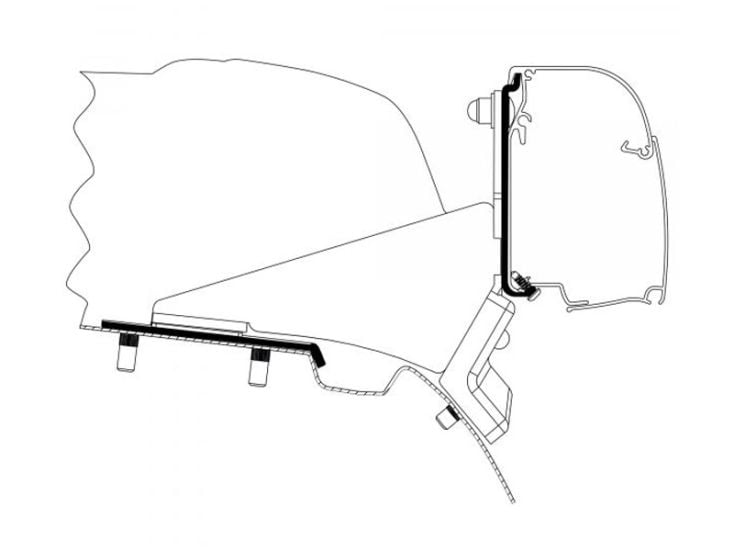 Thule adaptador 4200 V-Class & Vito SCA Lift Roof