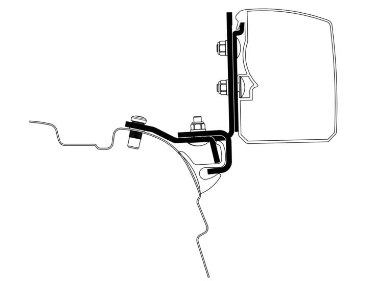 Thule adaptador 3200 VW T5/T6 Brandrup