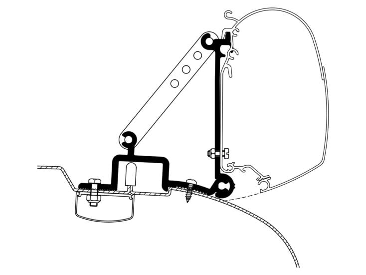 Thule adaptador 5200 Ducato H2 1994-2006