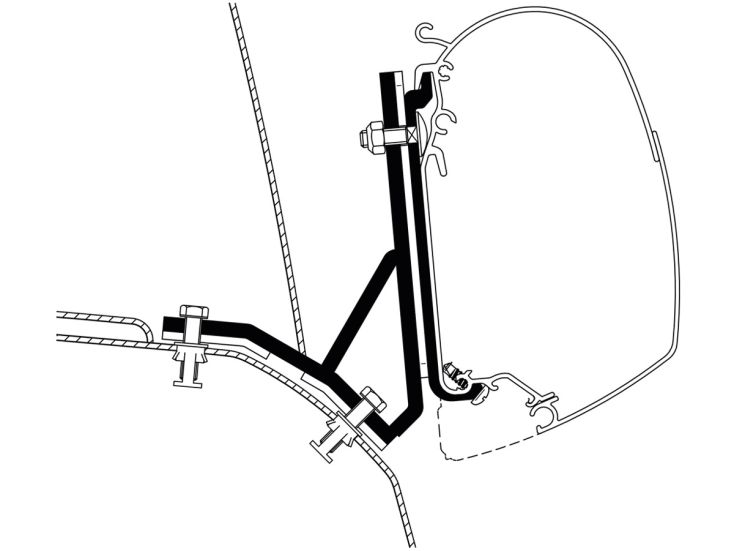 Thule adaptador Ducato H2 Lift Roof