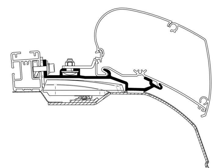 Thule adaptador Roof Rack Ducato L3H2 & L4H2