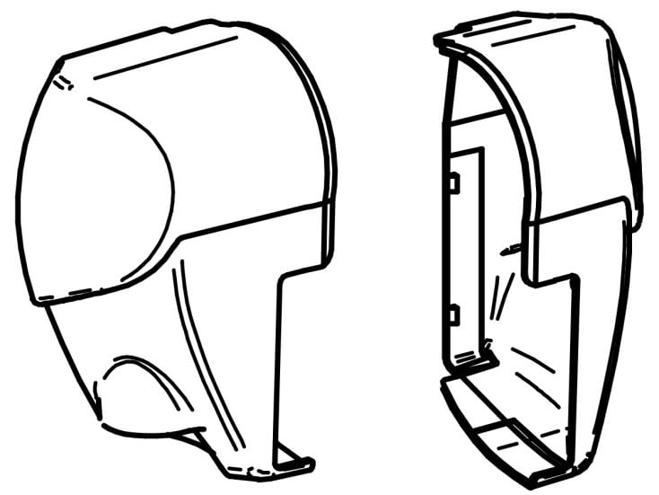 Thule Omnistor set tapas finales cassette 5003 aluminio