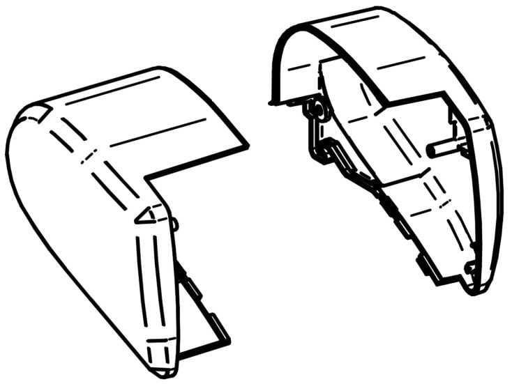 Thule Omnistor set de tapas finales de cassette 6300 antracita
