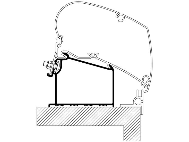 Thule Roof adaptador Adria Caravan 2015