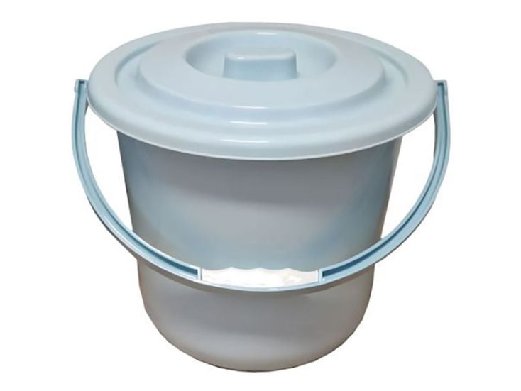 Cubo inodoro con tapa - 6,5 litros