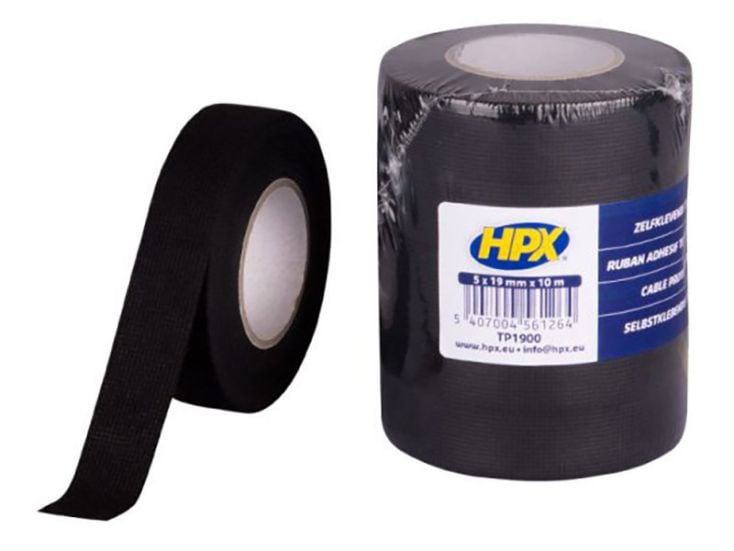 HPX cinta aislante negra zwart de 19 mm x 25 m