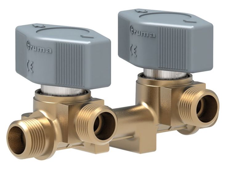 Truma VK2 válvula de distribución de latón de 8 mm