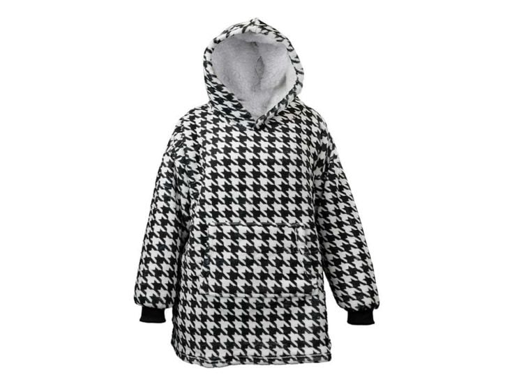 Unique Living sudadera extra grande con capucha - Black White
