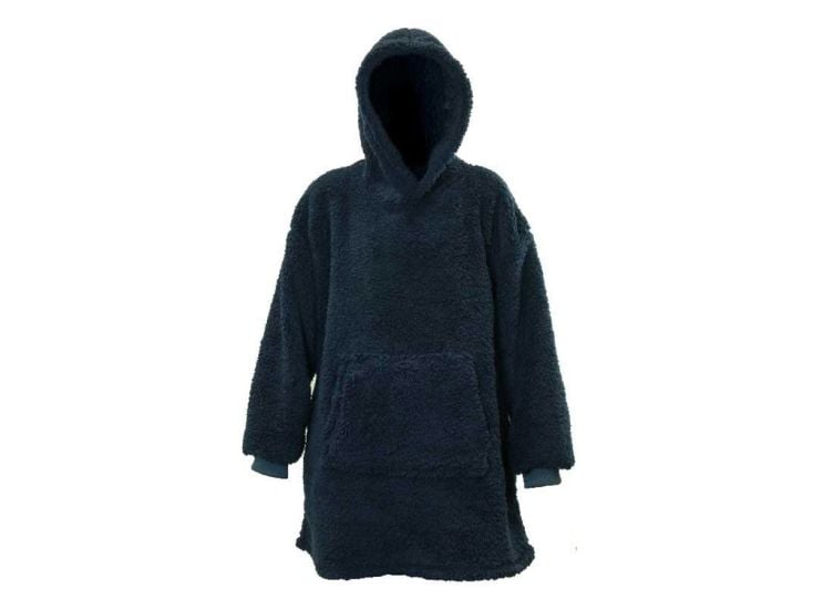 Unique Living Teddy sudadera extra grande con capucha - Dark Blue