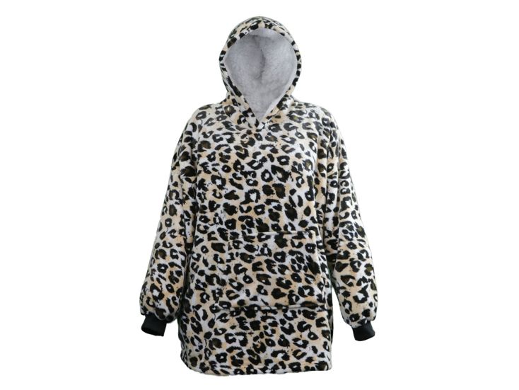 Unique Living oversized sudadera con estampado de pantera