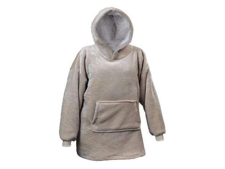 Unique Living sudadera extra grande con capucha - Stone