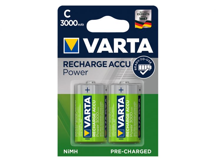 Varta 2 pilas recargables Power C