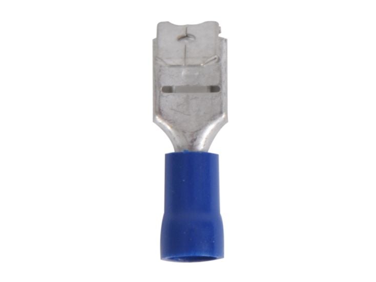 Terminal plana hembra con divisor macho - Blue