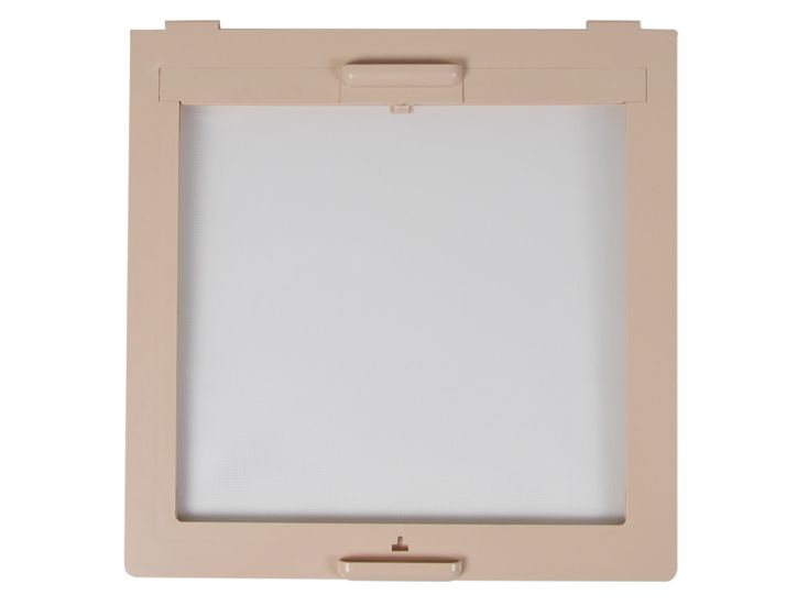 Marco con cortina antimoscas y oscurecedor - Beige