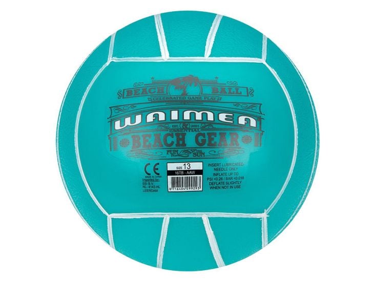 Waimea balón de playa de 13 cm de PVC - Aqua blue