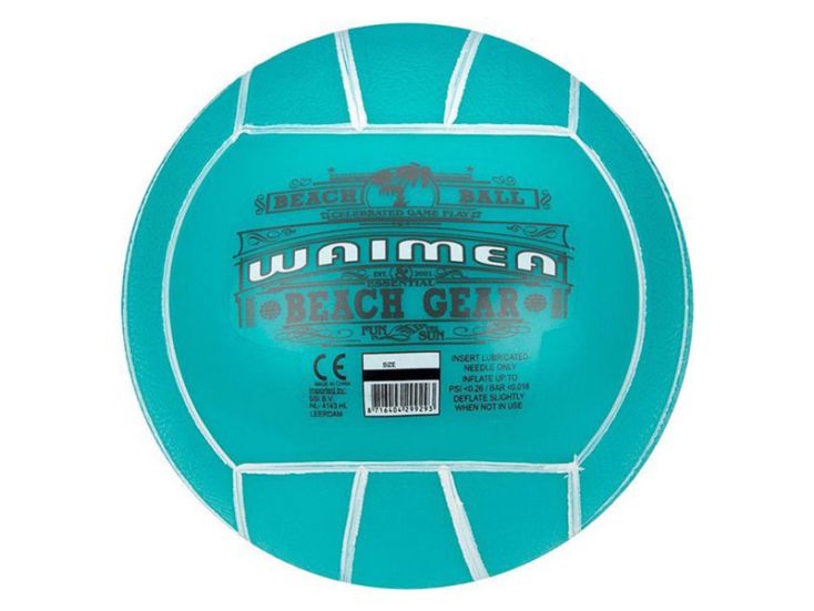 Waimea balón de playa de 21 cm de PVC - Aqua blue
