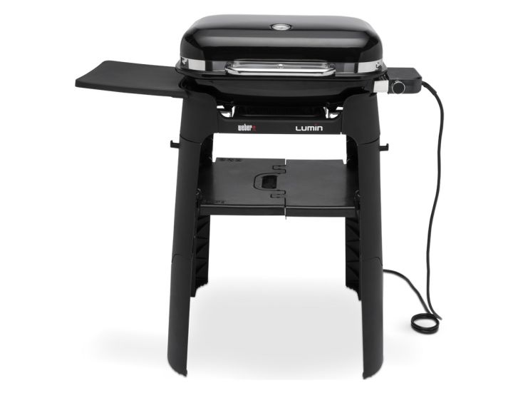 Weber Lumin Black barbacoa eléctrica de pie