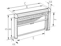 Dometic Light grey Seitz Rastrollo 3000 - 156 x 81 cm thumbnail