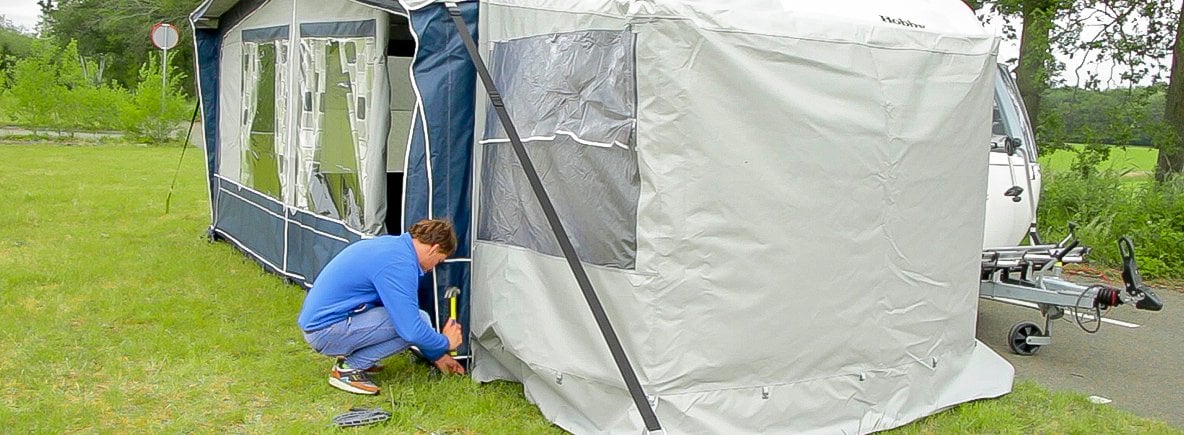 Montar un toldo para avance